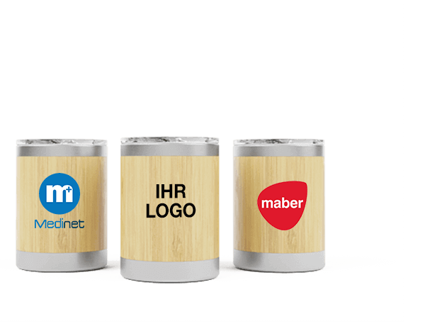 Crew Bamboo - Bambus Reisebecher mit Logo