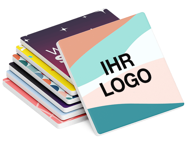 Form - Personalisierte Untersetzer mit Logo